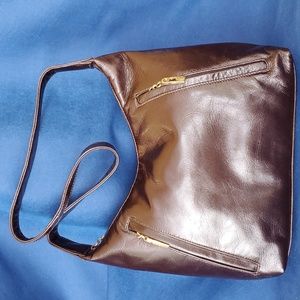 COPY - Pinky bag bags by pinky  hobo dark brown genuine leather